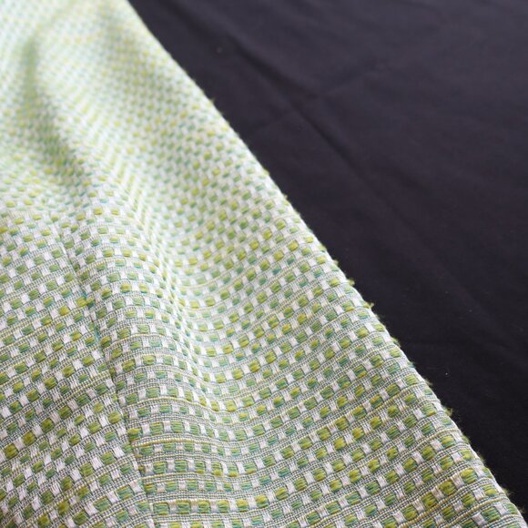 Talbots Womens Tweed Jacket Green Yellow Blue Lined Size 14 Office Career Spring - Picture 11 of 11